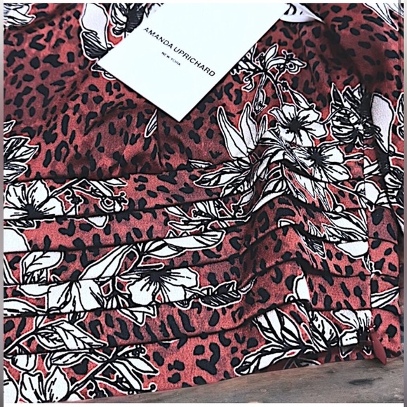 NWT Amanda Uprichard Simara Crop Blouse Size S - Long Sleeve Double Keyhole Neck - Picture 3 of 8